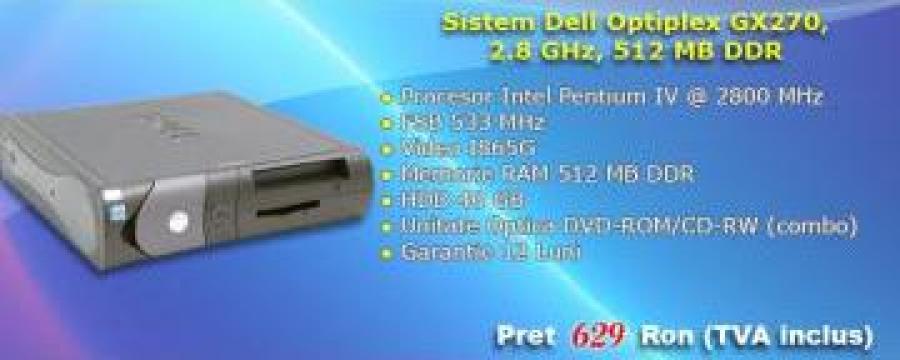 Sistem desktop refurbished Dell PIV 2800 MHz