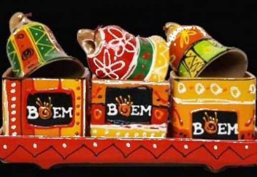 Decoratiune Clopot din ceramica de la Boem Art Srl