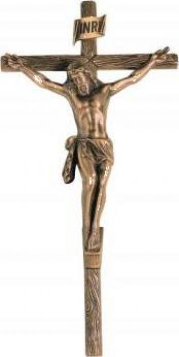 Cruci cu Iisus Hristos bronz, marmura, otel inox de la Crepei-Art