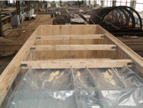 Ambalaje din lemn pentru transport obiecte de mare tonaj