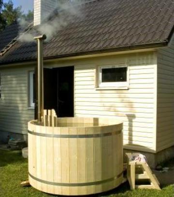 Ciubar din lemn - Hot Tub din lemn de la Prodsalt Srl