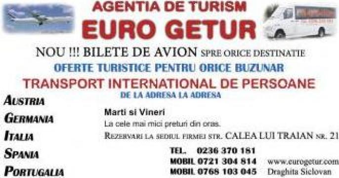 Transport persoane cu Euro Getur agentie licentiata