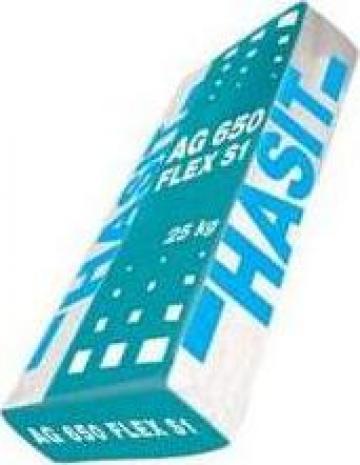 Adeziv flexibil pentru gresie si faianta Hasit AG 650 de la Menson Union