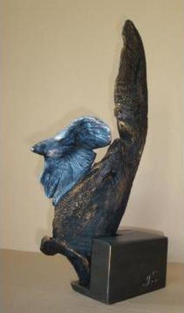 Sculptura din lemn - Pescarusul de la Pfa Sculptor Asandi Simion