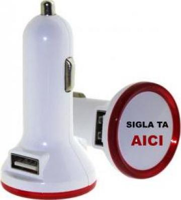 Incarcator USB auto personalizat de la Sian Image Media Srl