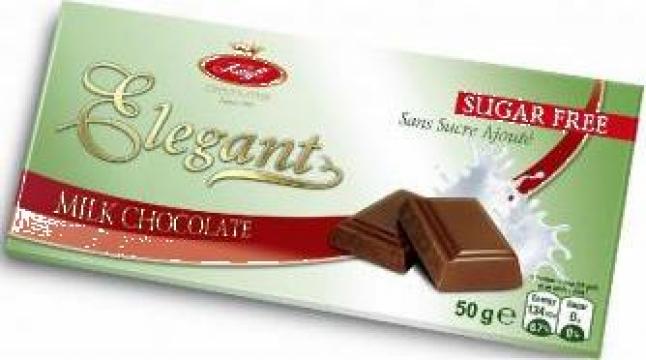 Ciocolata cu lapte fara zahar Elegant 50g de la Hesperis Distribution Group