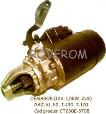 Demaror (12V, 1,5KW, Z=9), GAZ-51, GAZ-52, T-130, T-170 de la Roverom Srl