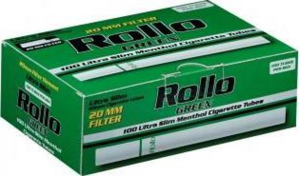 Tuburi tigari Rollo Green Menthol - Ultra Slim (100) de la Dvd Master Srl
