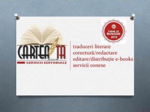Traduceri literare - italiana, engleza, germana de la Cartea Ta - Servicii Editoriale (www.e-carteata.ro)