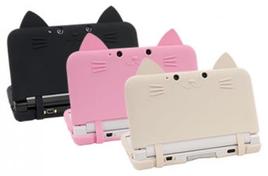 Husa silicon By Cyber 3DS LL 3D Cute Cat Ear Claws de la FirstSing Co.,ltd.