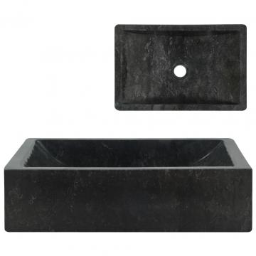 Chiuveta, negru, 45 x 30 x 12 cm, marmura de la Comfy Store