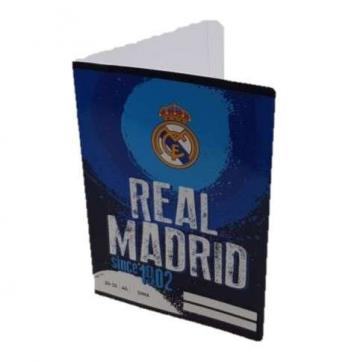 Caiet cu file albe A/5 20-32 cu design Real Madrid, albastru de la Pepitashop.ro
