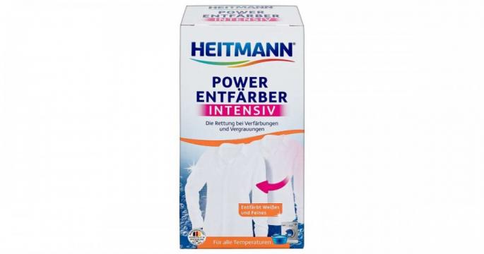 Detergent de spalat pentru haine albe Heitmann 250g de la Pepitashop.ro