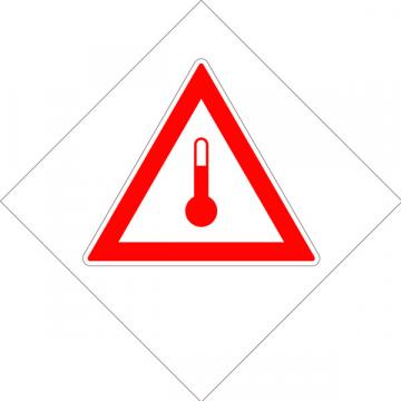 Eticheta ADR suport aluminiu Pericol Transport substante