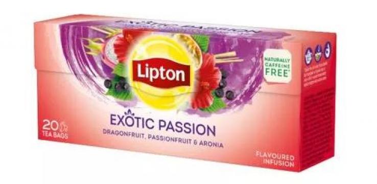 Ceai cu fructe Lipton Exotic Passion 20x1.6g