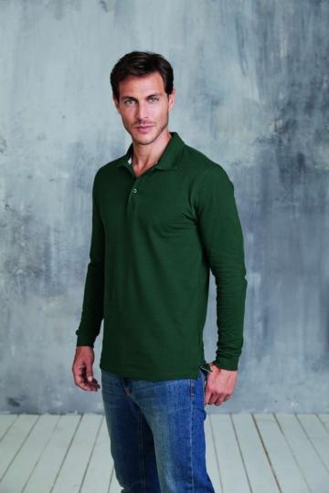 Camasa Men's Long Sleeve Pique Polo Shirt de la Top Labels