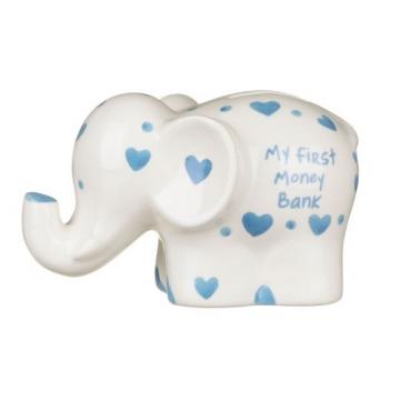 Pusculita elefant bleu My First Money Bank de la Krbaby.ro - Cadouri Bebelusi
