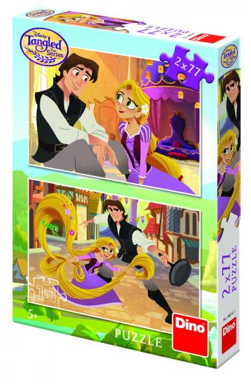 Puzzle 2 in 1 - Tangled (77 piese) de la A&P Collections Online Srl-d