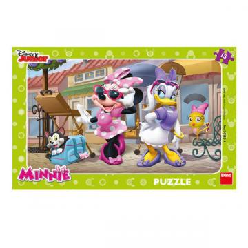 Puzzle - Minnie si Daisy la plimbare (15 piese) de la A&P Collections Online Srl-d