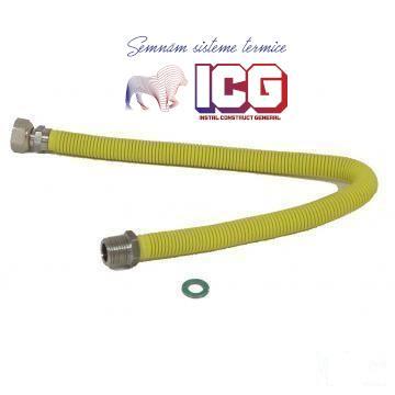 Racord extensibil gaz cu protectie 50-100 cm, 3/4-3/4 FM de la Icg Center