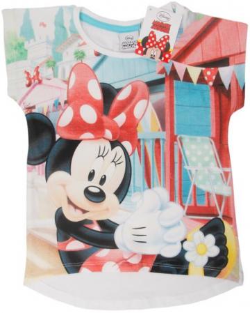 Tricou bumbac, fete, Minnie Summer, Disney, multicolor de la A&P Collections Online Srl-d