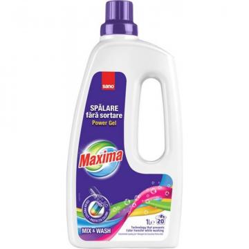 Detergent gel pentru rufe Sano Maxima Mix and Wash 1L de la Sanito Distribution Srl
