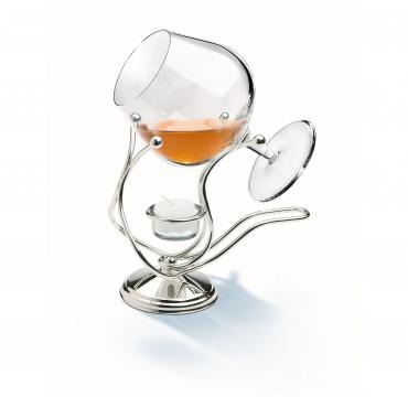 Incalzitor de Cognac Chinelli placat cu argint 925 de la Luxury Concepts Srl