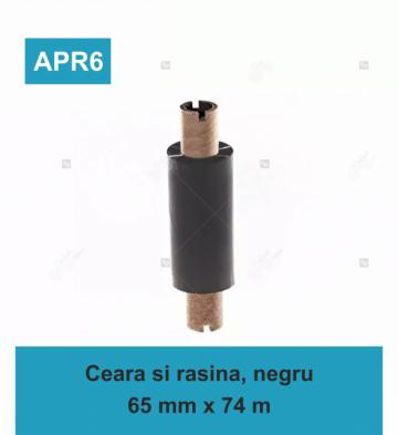 Ribon Armor Inkanto APR6, ceara si rasina (wax&resin), negru de la Label Print Srl
