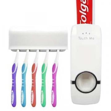 Dozator pentru pasta de dinti cu suport de periute Touch Me de la Www.oferteshop.ro - Cadouri Online