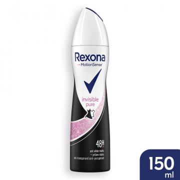 Deodorant Antiperspirant Rexona Invisible Pure 150ml