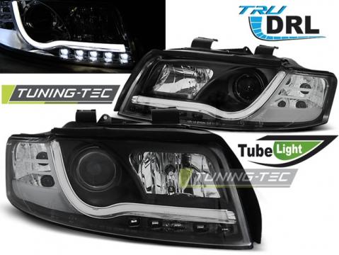 Faruri compatibile cu Audi A4 10.00-10.04 Tube Lights negru de la Kit Xenon Tuning Srl