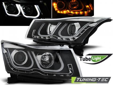 Faruri compatibile cu Chevrolet Cruze 09-12 Tube Light negru de la Kit Xenon Tuning Srl