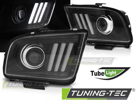 Faruri compatibile cu Ford Mustang 04-09 Tube Light negru de la Kit Xenon Tuning Srl