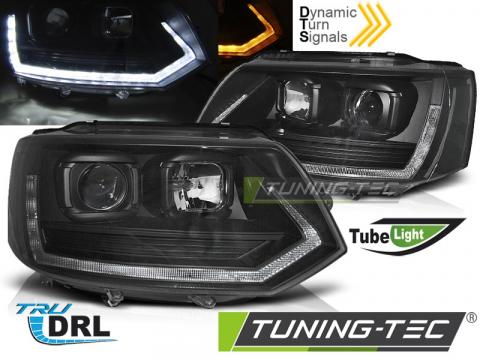 Faruri Vw T5 2010-2015 LED Tube Light negru T6 Look de la Kit Xenon Tuning Srl