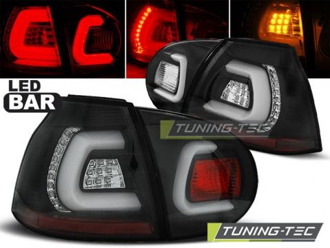 Stopuri LED compatibile cu VW Golf 5 10.03-09 negru LED bar