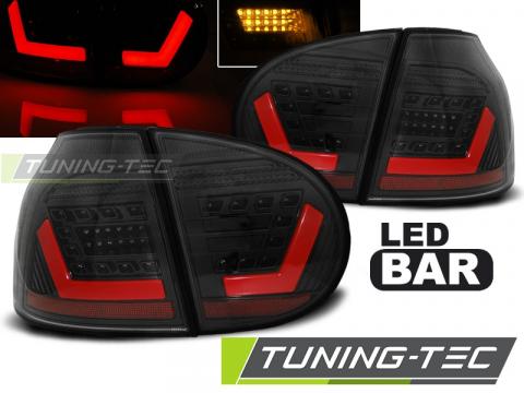 Stopuri LED compatibile cu VW Golf 5 10.03-09 negru LED bar