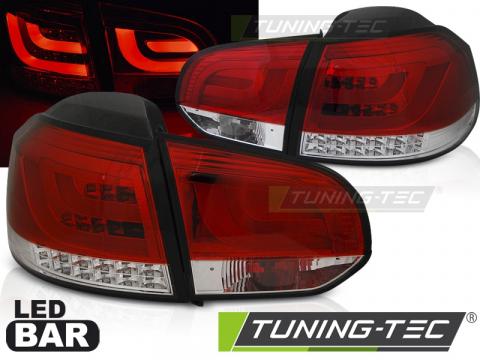 Stopuri LED compatibile cu VW Golf 6 10.08-12 rosu, alb LED