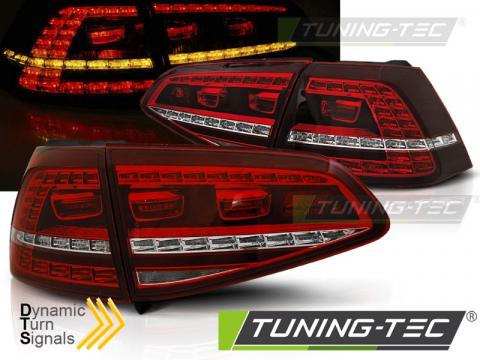 Stopuri LED compatibile cu VW Golf 7 13-17 rosu, alb LED GTI