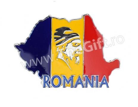Magnet metalic Romania, boneta frigiana