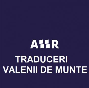 Traduceri  specializate in Valenii de Munte de la Agentia Nationala AHR Traduceri