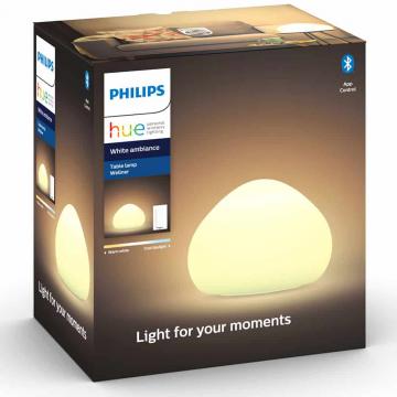 Lampa de masa Philips Hue Wellner cu intrerupator, alba de la Etoc Online
