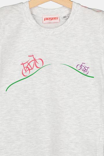 Tricou casual biciclete Familie Copii Light Grey-L de la Etoc Online
