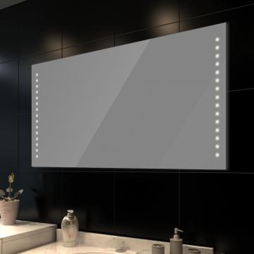 Oglinda de baie cu lumina LED 100 x 60 cm de la VidaXL