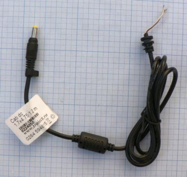 Cablu alimentare mufa DC 1.7x4.75x10mm, 1.2m de la SC Traiect SRL