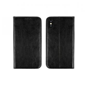 Husa flip Diary Flexy piele naturala neagra pentru Xiaomi MI