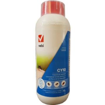 Insecticid profesional CY 10 tantari, muste, gandaci, 1 L