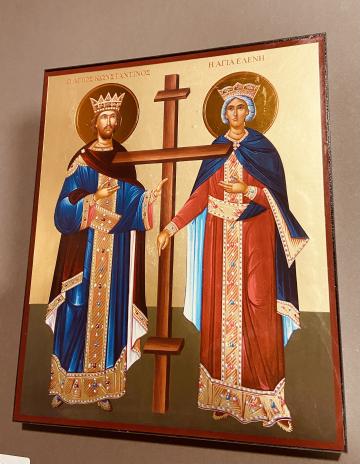 Icoana Sfintii Constantin si Elena 22,5 cm