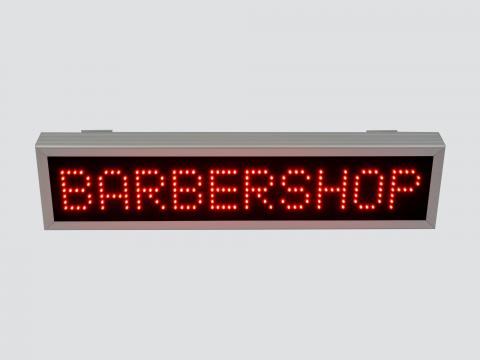 Reclama luminoasa led 850 x 200 Barbershop de la Smarsoft Electronic