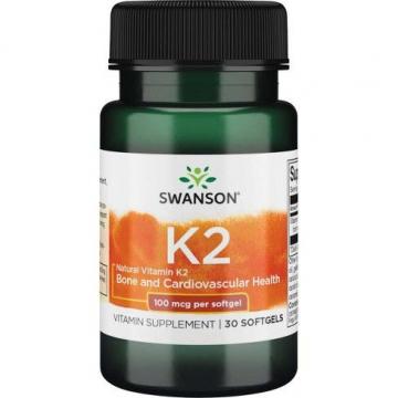 Supliment alimentar Swanson Vitamin K2 - Natural, 100mcg de la Krill Oil Impex Srl