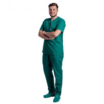 Costum medical barbati verde unisex